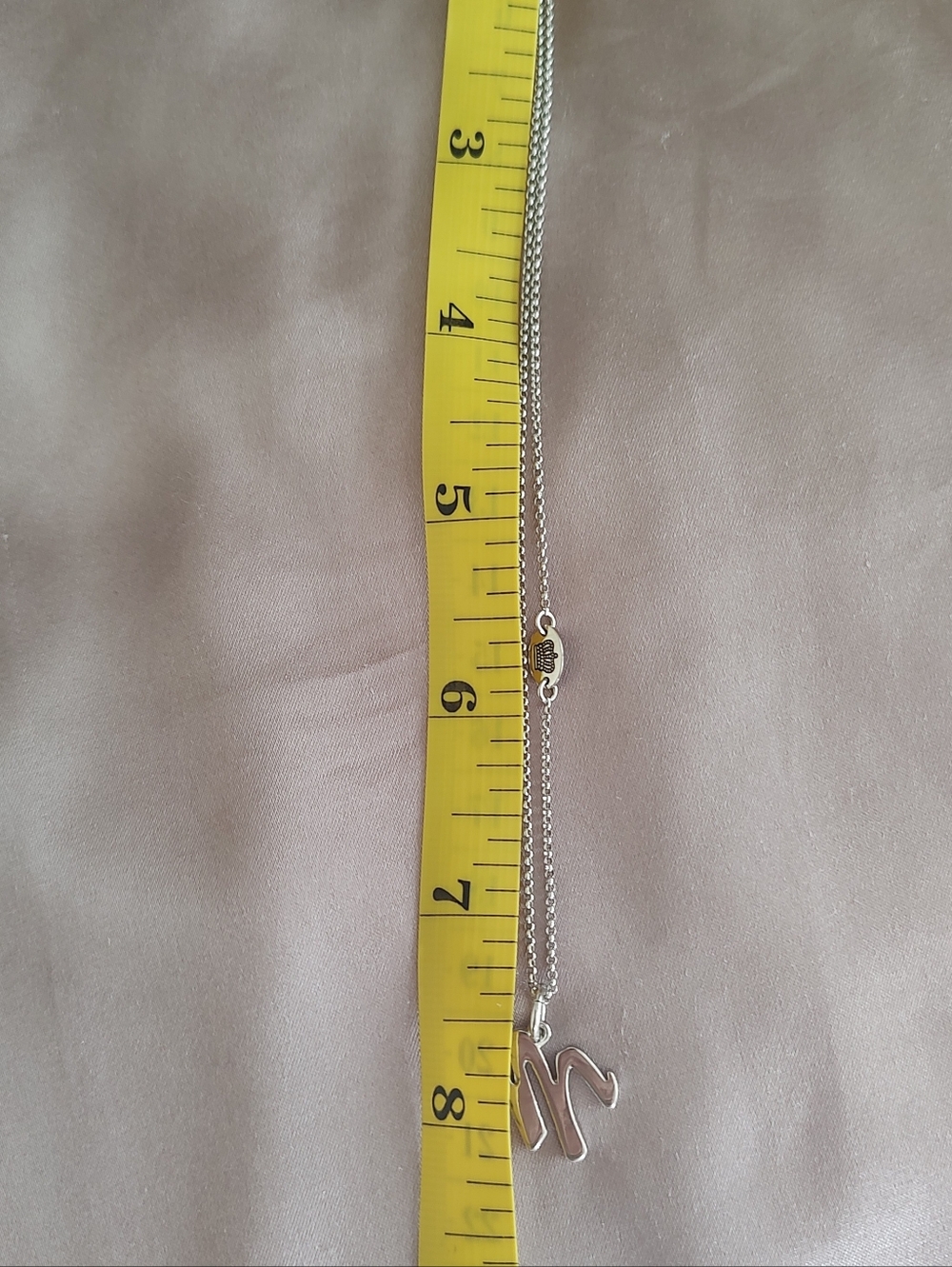 Vintage Juicy Couture Letter M Necklace - Picture 2 of 4
